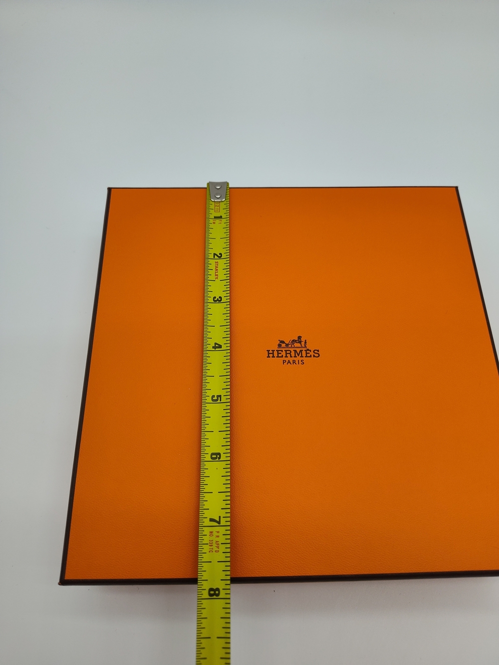 HERMÈS Orange Gift Box with Tissue Luxury Presentation Packaging 8x8 UV Verified - Picture 5 of 7